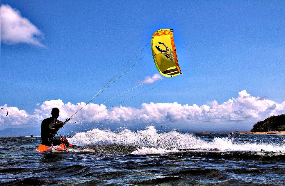 Voile au vent dans les Caraïbes